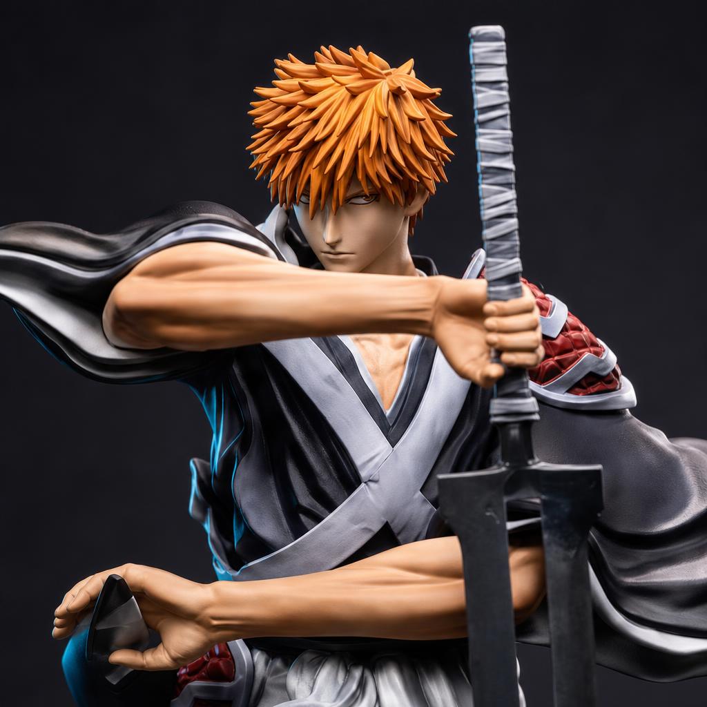Figura de colección Ichigo Kurosaki, detalle de cerca