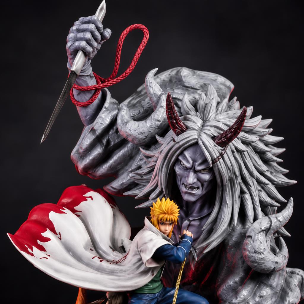 Figura de colección Namikaze Minato, detalle de cerca