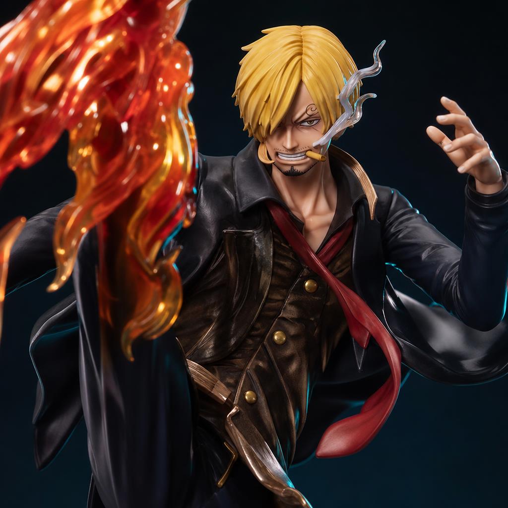 Figura de colección Sanji 30 cm, detalle de cerca