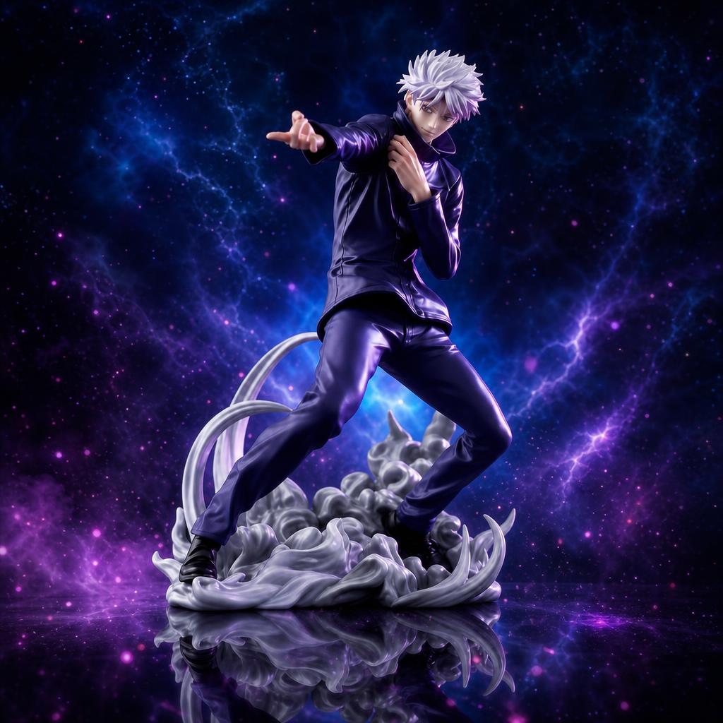 Figura de colección Satoru Gojo, en escena épica