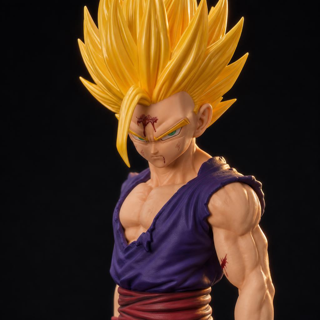 Figura de colección Son Gohan Super Saiyan 2, detalle de cerca
