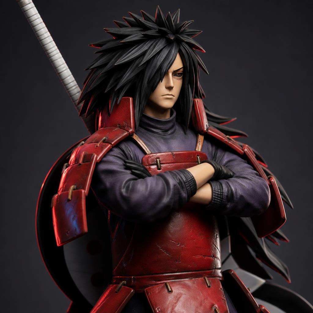 Figura de colección Uchiha Madara, detalle de cerca